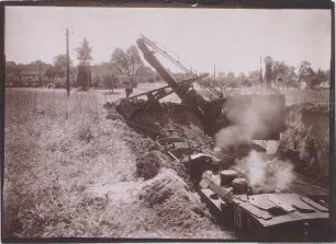 Hi[rschfelde] Grube Türchau - Einschnittbaggerung auf Ortslage Türchau