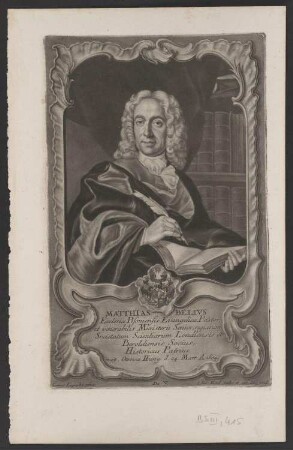 Porträt Matthias Bel (1684-1749)