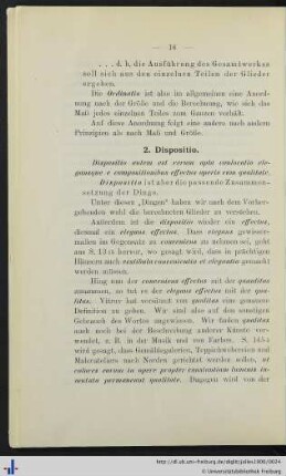 2. Dispositio