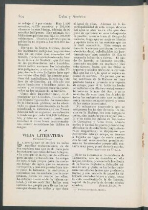 Vieja literatura. : Por Gabriel Camps.