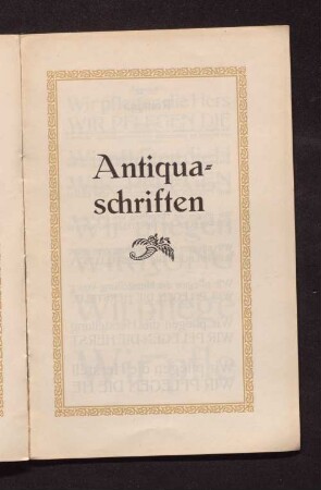 Antiqua-Schriften