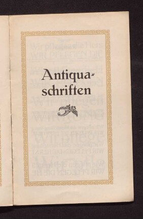 Antiqua-Schriften