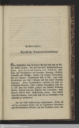 Leichenpredigt