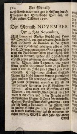 324-359, Der Monath November.