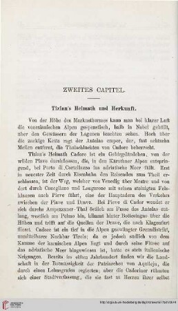 Zweites Capitel. Tizian’s Heimat und Herkunft