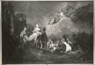 Skizze "Der Raub der Helena" (A. Pesne; Leinwand; 0,79 x 1,14 m; Park Sanssouci Potsdam)