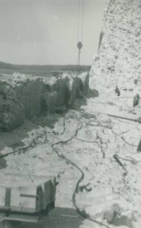 Talsperre Muldenberg bei Grünbach im Vogtland, Deutschland, 1947