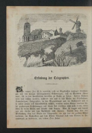 V. Erfindung der Telegraphen.
