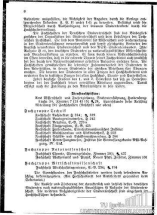 Studentenschaft und NSD.-Studentenbund, Studentenwerk