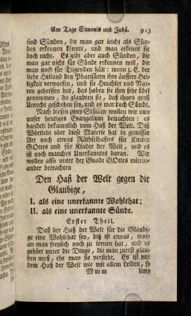 913-920, Erster Theil
