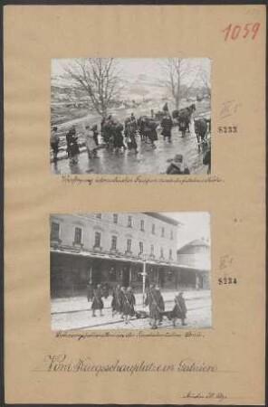 Sicherungspatrouille an der Eisenbahnstation Stróe