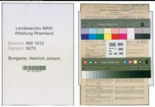 Entnazifizierung Heinrich Johann Bongards , geb. 28.09.1915 ()