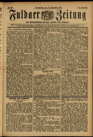 Ausgabe vom Donnerstag, den 14. November 1895.