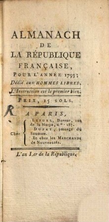 Almanach de la republique française