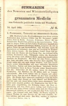 14. April 1835. No 8.