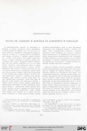 Figura św. Barbary w kościele na Karczówce w Kielcach