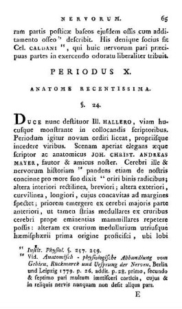 Periodus X. Anatome Recentissima.