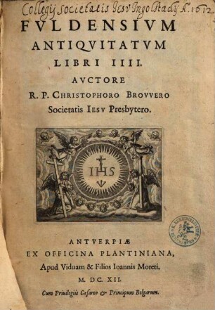 Fvldensivm Antiqvitatvm Libri IIII