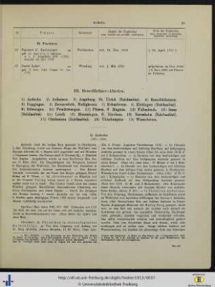 III. Benediktiner-Abteien