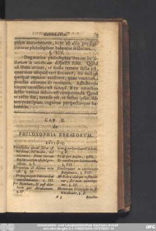 Cap. II. de Philosophia Ebraeorum.