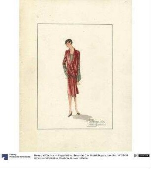 Nachmittagskleid von Bernard et C.ie, Modell Bégonia
