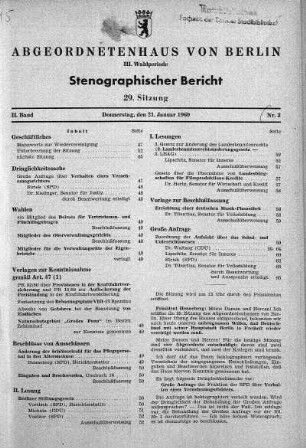 Nr. 3 (29), 21. Januar 1960