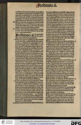 Restitutio ii scilicet cui facienda sit et quo ordine, pro cuius declaratione queruntur plura, utrum res rapta vel qualitercumque accepta iniuste a vero domino sit semper ei restituenda...