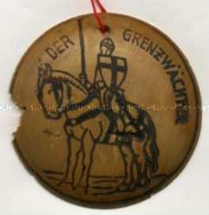 WHW-Abzeichen, Grenzwächter, Straßensammlung im Gau Mark Brandenburg vom Januar 1938