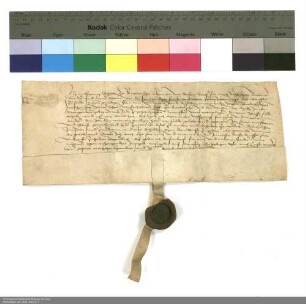 Revers Wolfgang Schotts bezüglich der Belehnung mit einem Hof in Breitensee und einer Wiese in Milz durch Johann [I. von Henneberg], Abt von Fulda