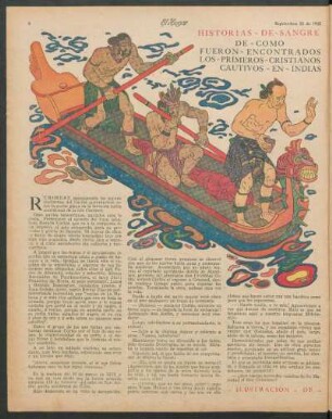 Historias de sangre, amor y aventuras : Relato histórico - De cómo fueron encontrados los primeros cristianos cautivos en Indias