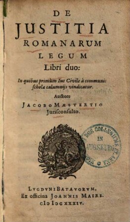 De iustitia Romanarum legum : libri duo