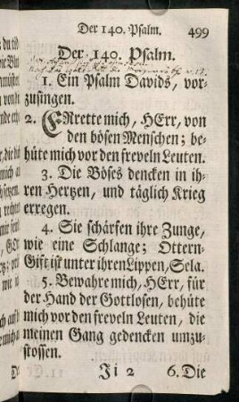 499-512, Der 140. Psalm. - Der 144. Psalm.