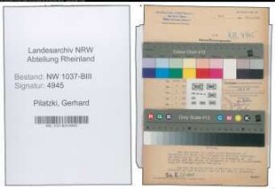 Entnazifizierung Gerhard Pilatzki , geb. 01.05.1914 ()