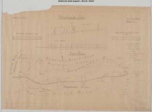 Nivellements-Plan der Strecke Hennef - Asbach bei der Krautscheider Mühle