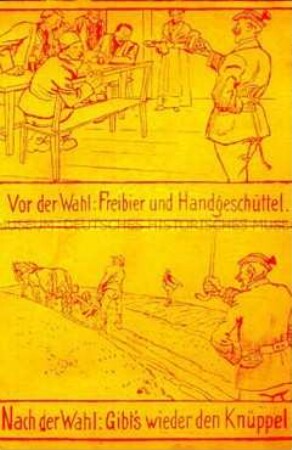Sozialdemokratische Wahlwerbung zur Reichstagswahl 1907