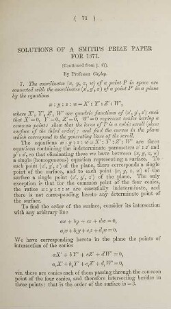 Solutions of a Smith's prize paper for 1871.