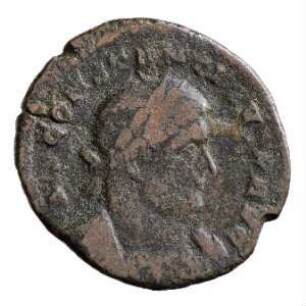 Münze, Follis, Aes 3, 316 n. Chr.