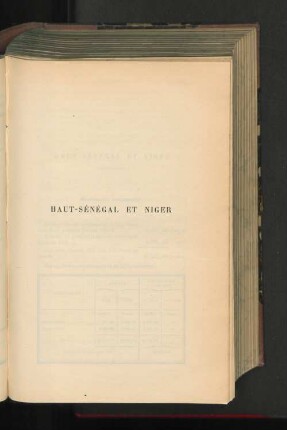 Haut-Sénégal Et Niger.