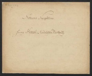 Notturno neapolitano; pf; h-Moll; H deest