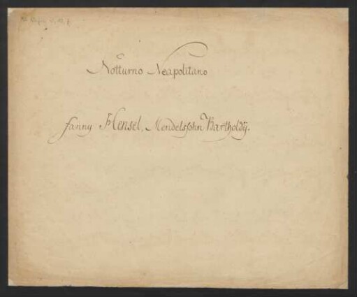 Notturno neapolitano; pf; h-Moll; H deest