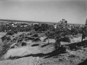 Stadtansicht : Blick über eine Stadt an der Küste Mosambiks