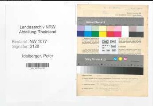 Entnazifizierung Peter Idelberger , geb. 22.08.1894 (Polizist)
