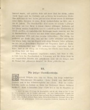 III. Die jetzige Garnisonkirche