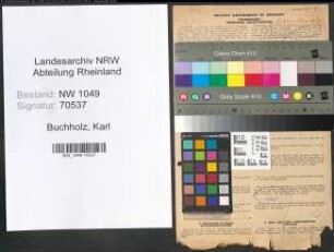 Entnazifizierung Karl Buchholz , geb. 06.05.1893 (Lehrer)