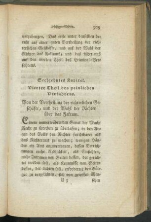 Sechzehntes Kapitel. Vierter Theil des peinlichen Verfahrens