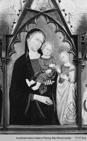 Triptychon: Madonna mit Kind, Petrus und Paulus