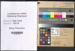 Entnazifizierung Florentine Berg , geb. 27.06.1909 (Lehrerin)
