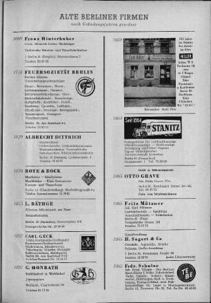 Alte Berliner Firmen