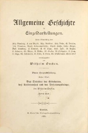 Das Zeitalter der Revolution, des Kaiserreiches und der Befreiungskriege : mit Porträts, Illustrationen und Karten, 2