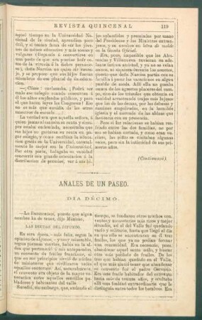 Anales de un paseo. : Día décimo. (Continuación).